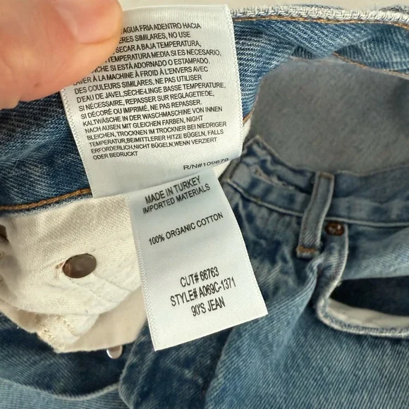 Agolde 90s Mid Rise Straight Jeans 26 - Picture 7 of 10